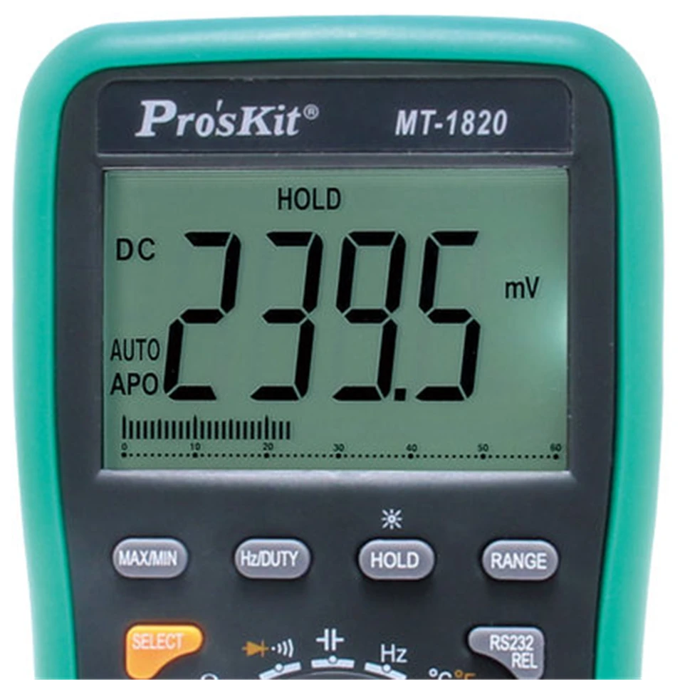 Мультиметр Pro'skit MT 1820 3 5/6 двойной дисплей многофункциональный цифровой