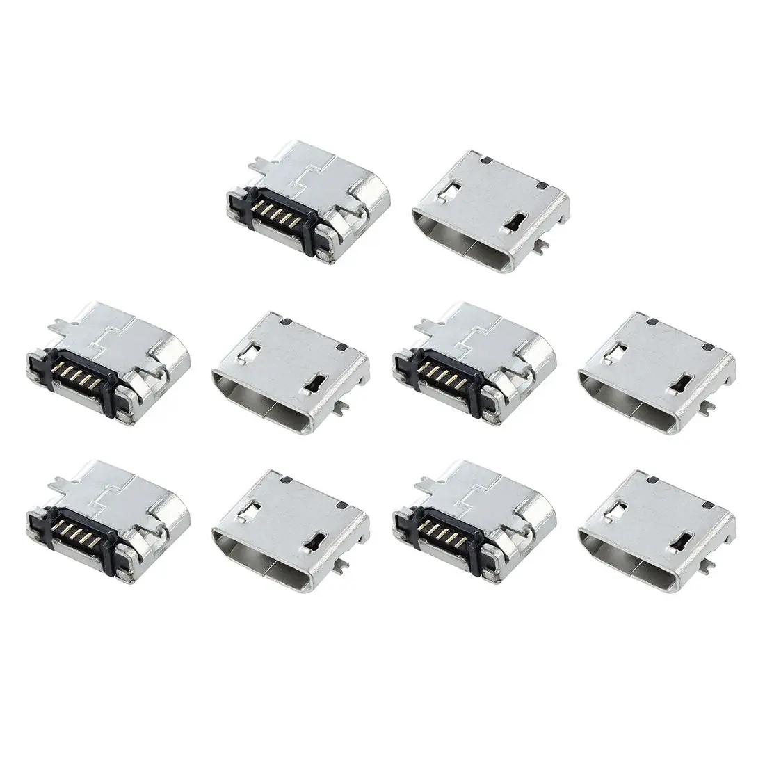 10 шт. запасные части Тип B Micro USB гнездо Разъем Порт розетка|socket connector|l connectorsocket micro
