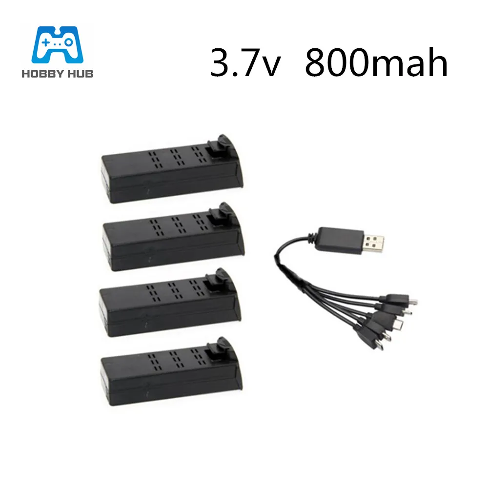 3/4/5pcs 3.7v 800mah rechargeable lithium Battery For YH-19 Yh-19hw Rc Drones Spare Part 3.7 v 800 mah RC Quadcopter | Игрушки и хобби