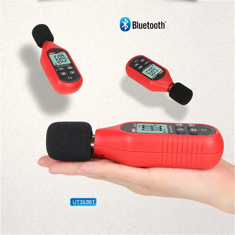 UNI T UT353BT измеритель уровня звука цифровой Bluetooth шума Тестер 30 130дб децибел