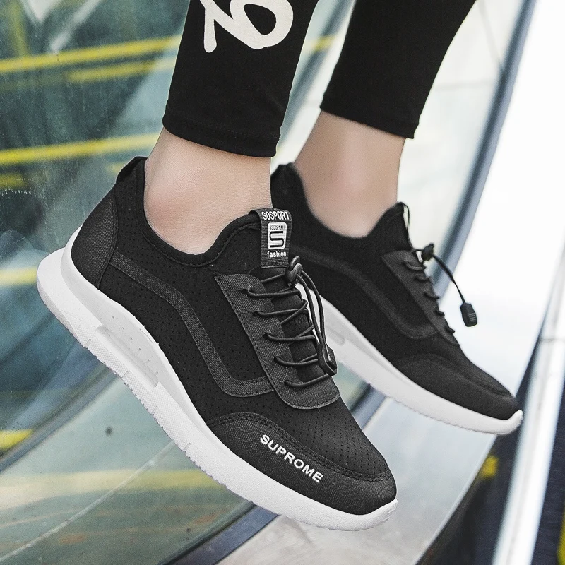 Sport Running Shoes Men Athletic Flats Outdoor Sneakers Mesh Breathable Walking Footwear Trainers 2019 | Спорт и развлечения