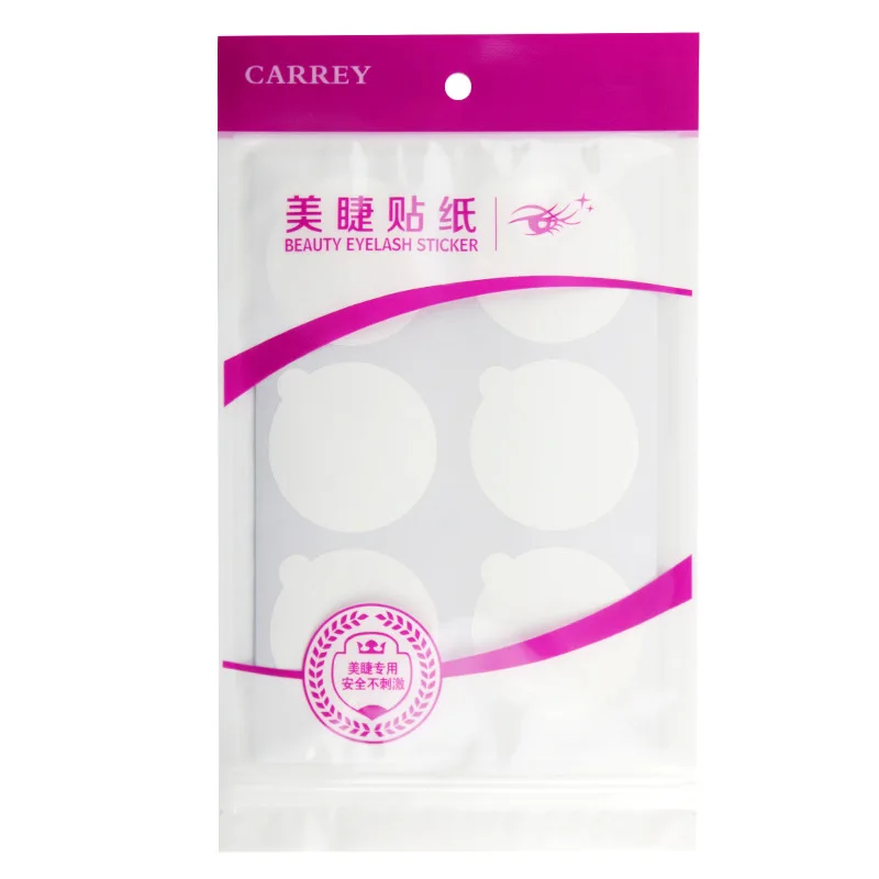 

60Pcs/Pack Large Size Disposable Eyelash Glue Holder Sticker Pallet Eyelash Extension Glue Pads Stand On Eyelash Jade Stone