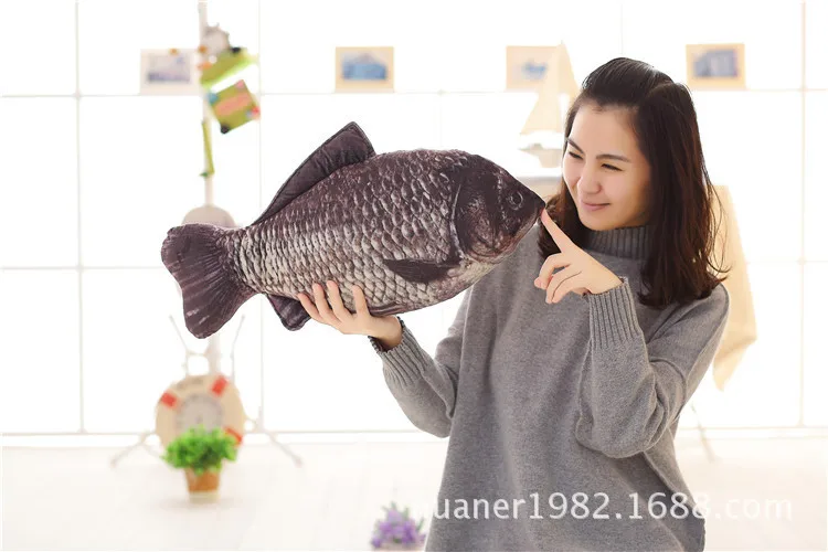 Подушка для сна в виде карпа плюшевая игрушка имитация рыбы кукла подарок на день