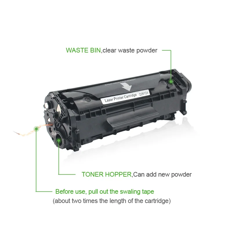 Картридж для принтера HP 2612/1010/1012/1015/1020/1022/3020/3050/3052/3055|toner cartridge|q2612a 12atoner cartridge q2612a |