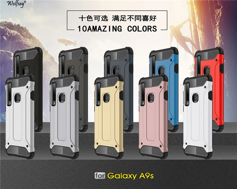 Чехол Wolfsay для Samsung Galaxy A9 2018 гибридный прочный защитный чехол из ТПУ и ПК 2018/A9 Star Pro