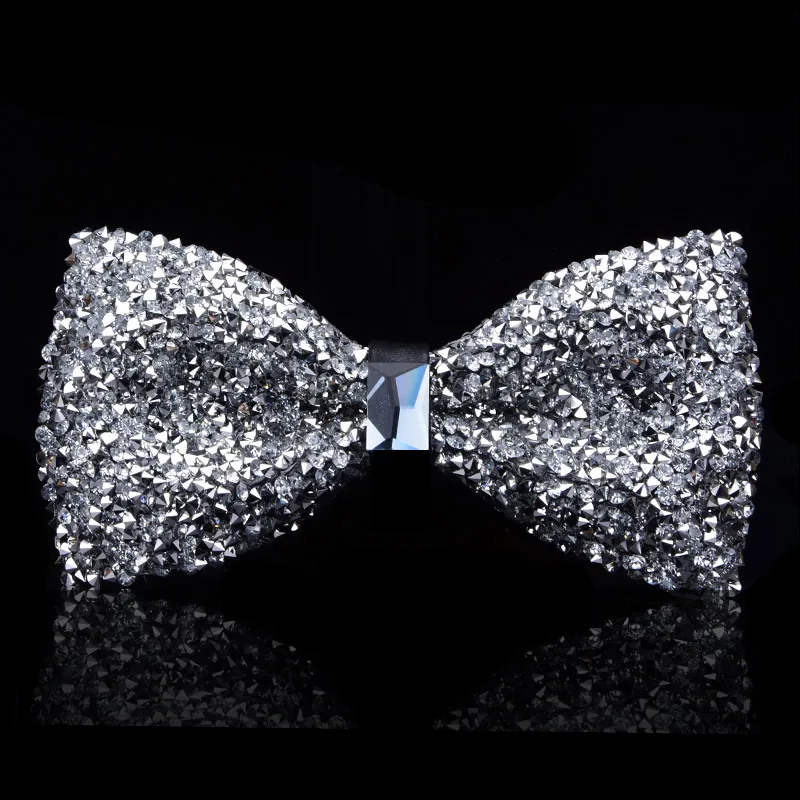 Новая обувь с бантом Кристалл Bling бабочка узел для Мужчины Свадебный банкет