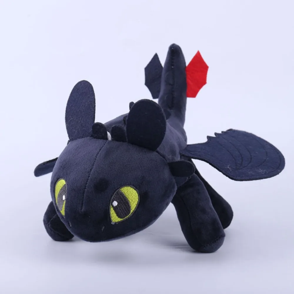 Dragon toys Ночная фурия 25 см 30 Беззубик ночная плюшевая Как приручить ваши Плюшевые