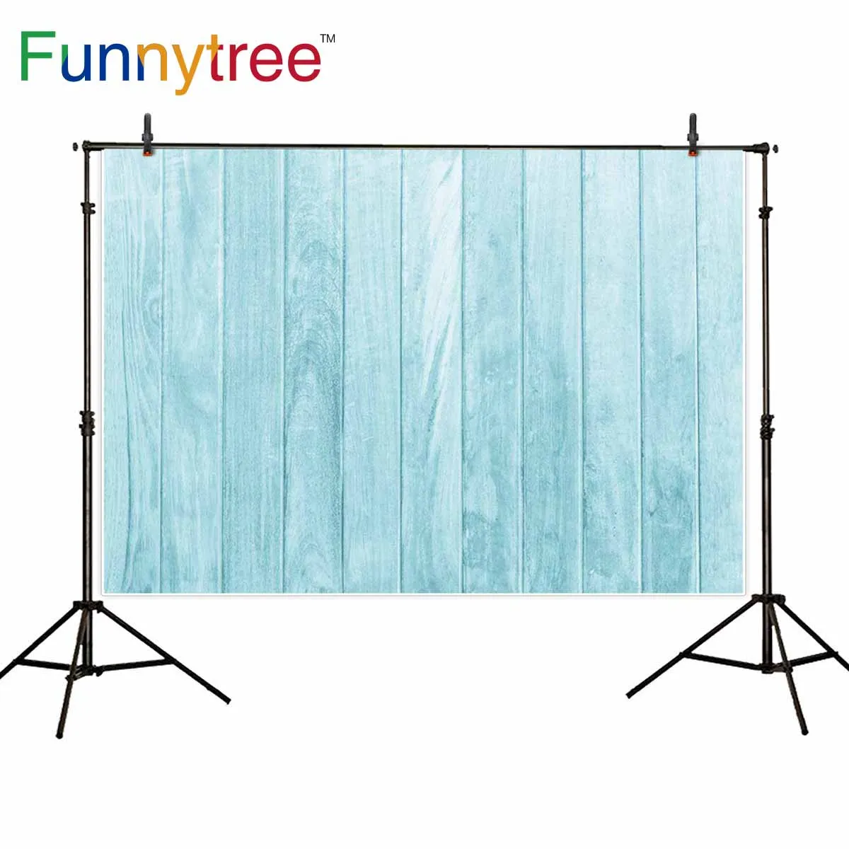 

Фоны funnytree для фотостудии свежий светло-голубой деревянный настенный детский профессиональный фон фотобудка для фотосессии с принтом