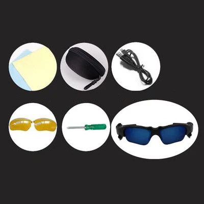 Combination 2 Bluetooth солнцезащитных очков спортивные наушники Bluetooth Беспроводной гарнитура Sunglass большой Батарея Ёмкость - Цвет: Combination 2