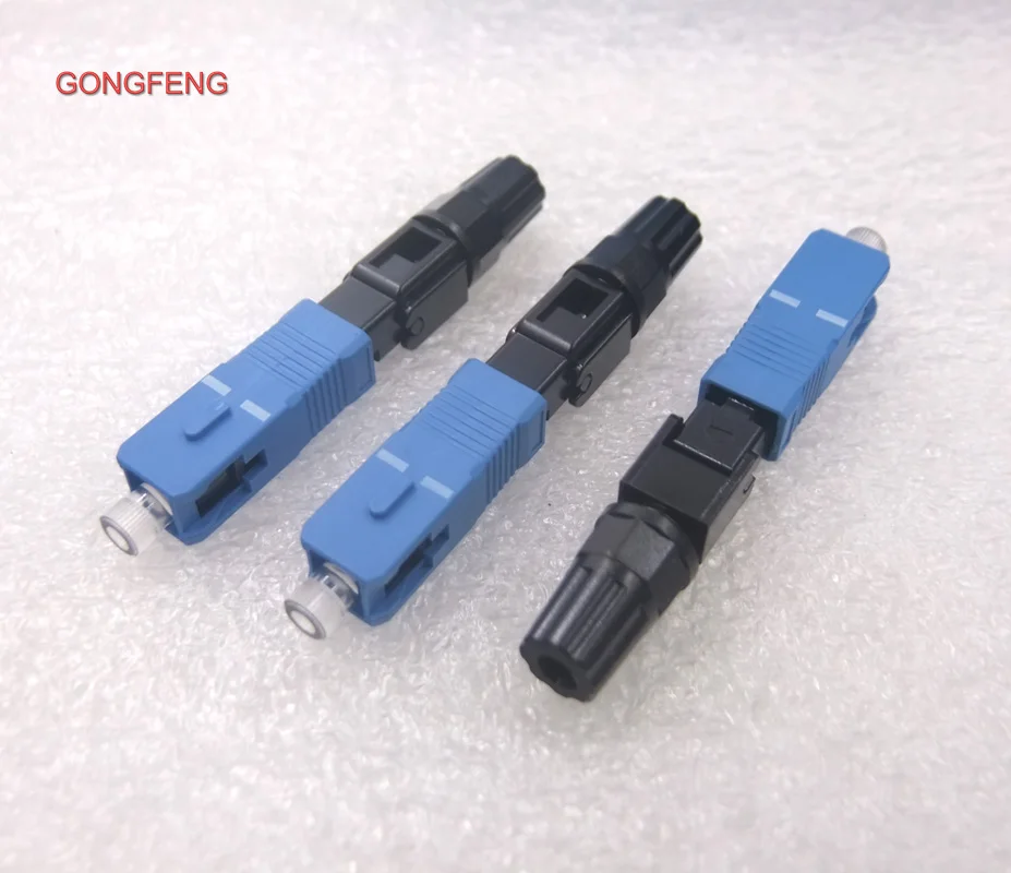 GONGFENG 200 шт Новый FTTH через SC волоконно оптический Быстрый Соединитель Quikck