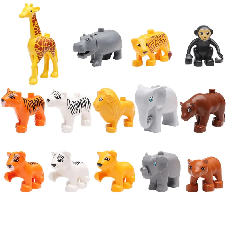 Kitoz ферма зоопарк океан животные миниатюрные мегаразмерные строительные блоки