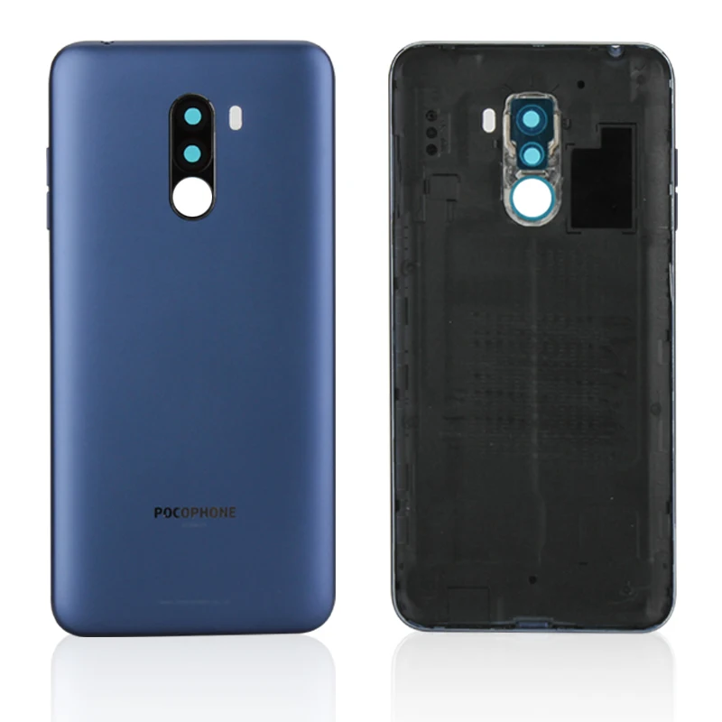 Оригинальная задняя крышка для Xiaomi Pocophone F1, пластиковый корпус для ПК Poco F1, задняя крышка для батареи+ стекло для камеры+ Боковая клавиша, запчасти Sapre