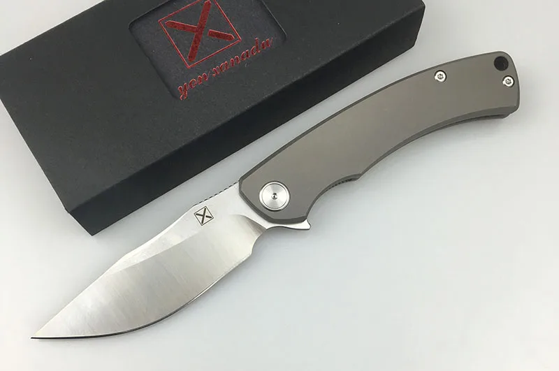 LEMIFSHE YX-650 Складной Нож С флиппером ручка из титанового сплава D2 лезвие керамический подшипник охотничий кемпинг EDC инструмент для выживания
