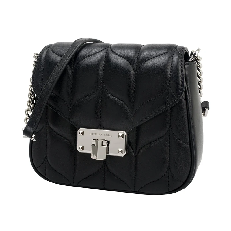 Сумка с клапаном MICHAEL KORS Damen Tasche SM SHLDR Leder PEYTON schwarz 35S9SP6C1L | Багаж и сумки