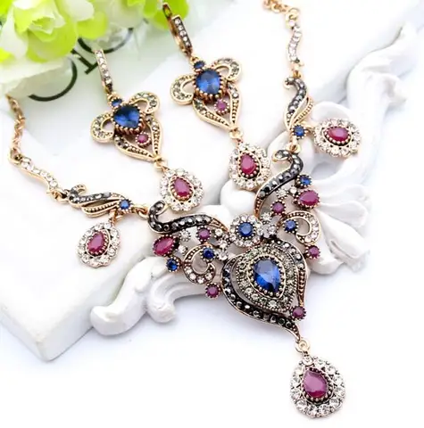 Sunspicems винтажные комплекты ювелирных изделий с цветами