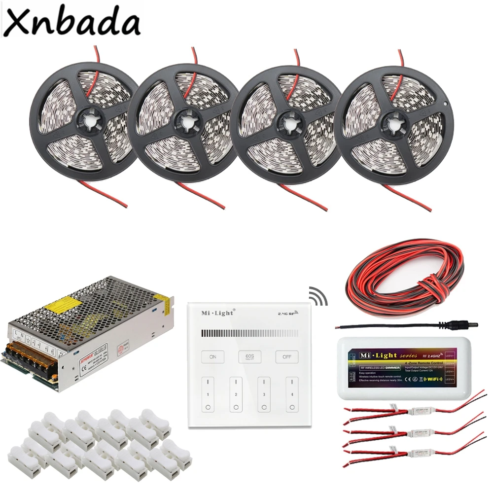 Светодиодная лента SMD5050 белый/теплый белый/синий/красный DC12V Milight B1 Сенсорная