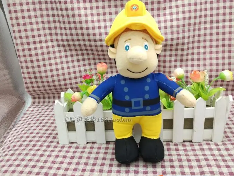 

Fireman Sam Figure Plush Large Doll Fireman gift new 24cm
