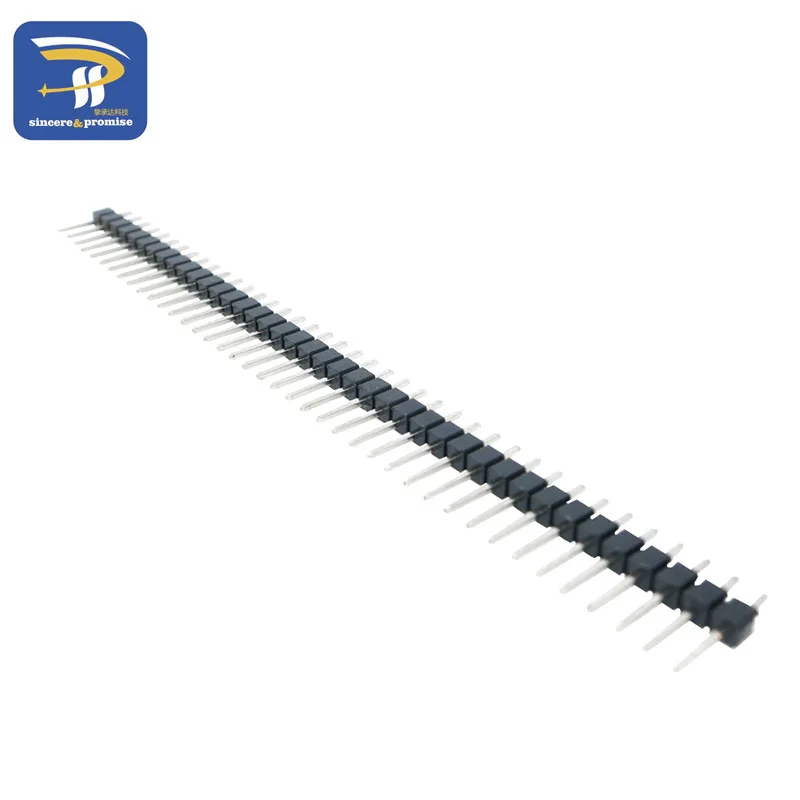 100x 40 Pin 2.54 mm Single Row Male Header for Arduino Prototype Shield DIY | Электронные компоненты и