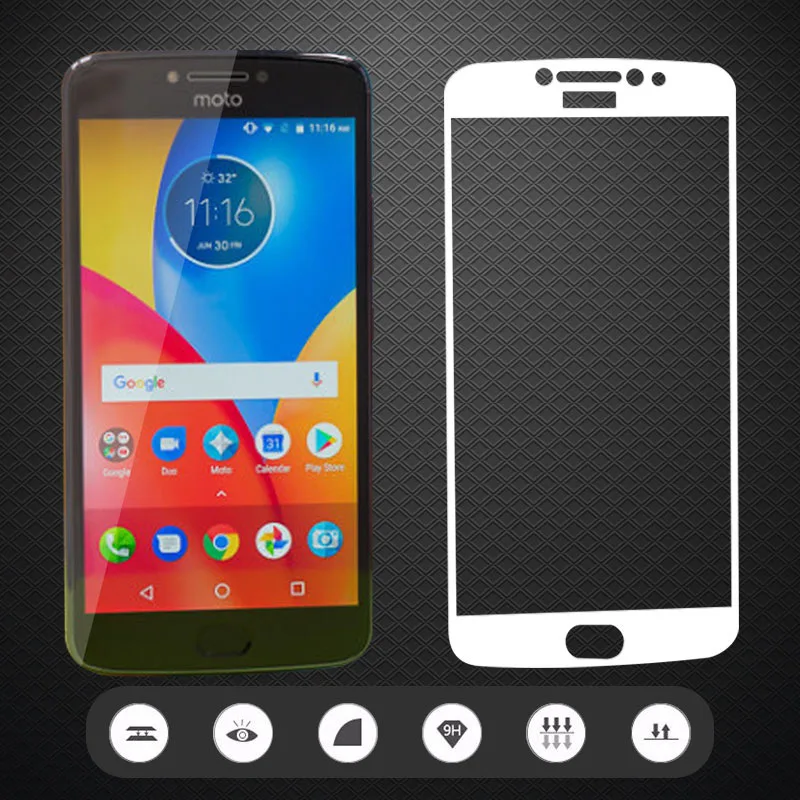 Закаленное стекло для Motorola Moto E4 Plus версия США 1 шт. защита экрана с полным