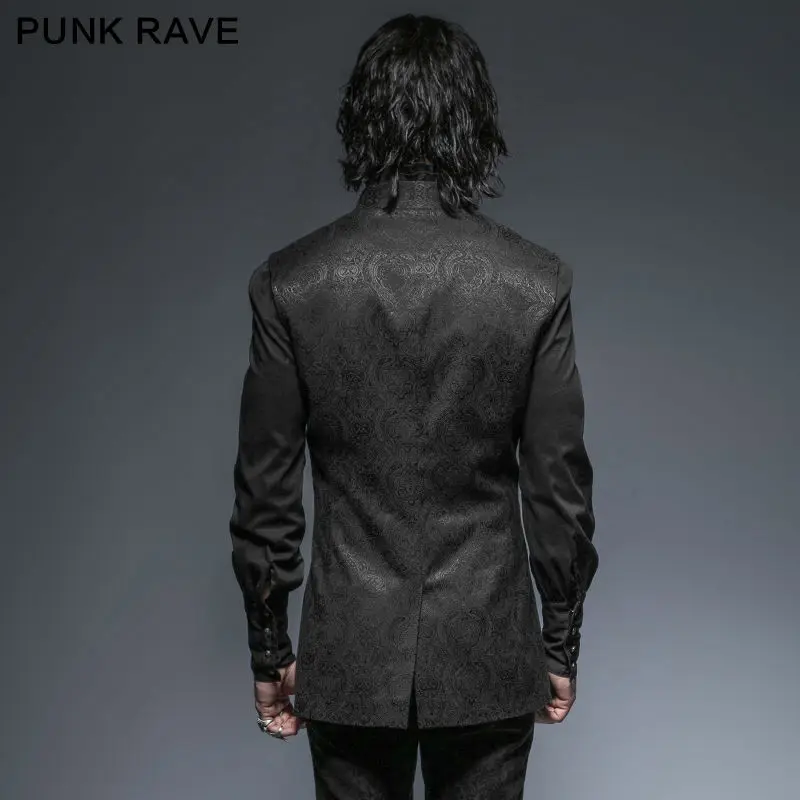 Мужской дамасский жилет в стиле панк рейва куртка викторианском стимпанк готика