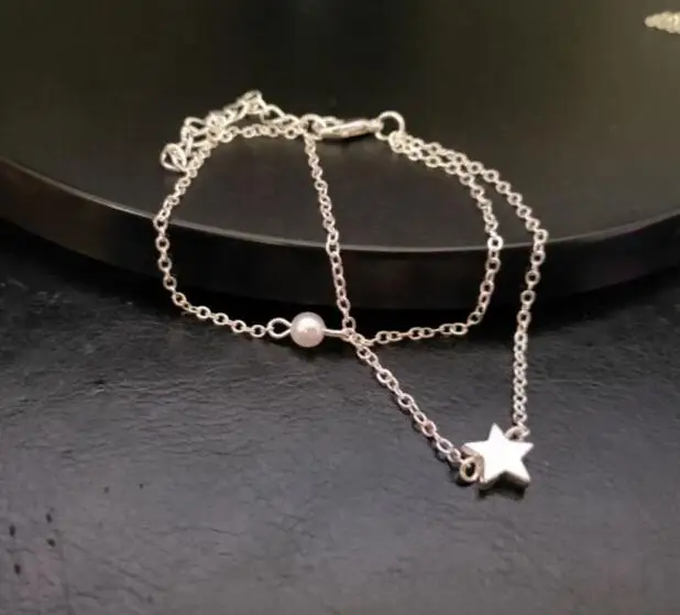 L 269 2018 hot new summer pearl double layer necklace alloy pendant bracelet female jewelry accessories factory direct | Украшения и