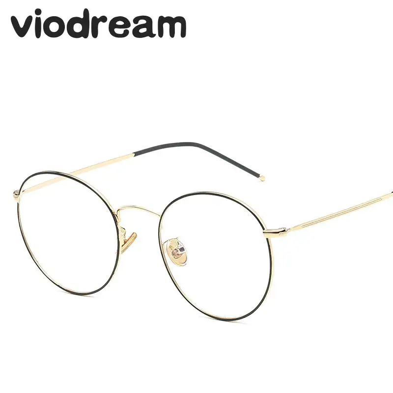 

Viodream Ретро круглая оправа для очков унисекс металлическая полная оправа для очков оптическая оправа для очков Oculos De Grau