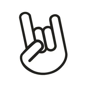 10x7 см скалы рука рога знак на автомобиле, окно, бампер Дрифт Фотообои наклейки автомобильные наклейки