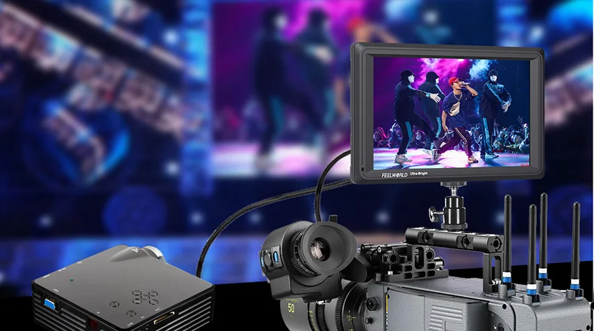 Feelworld FW279S 7 дюймов 3g SDI 4 K HDMI DSLR камера полевой монитор ультра яркий 2200nit Full HD 1920x1200 lcd ips для улицы