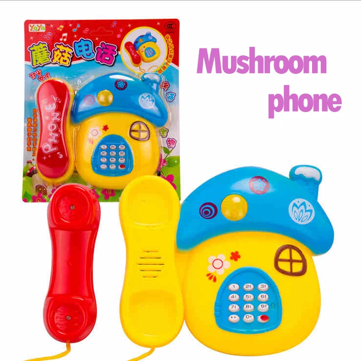 Mushrooom электронные игрушки детские телефон детский игрушка музыкальный мобильный
