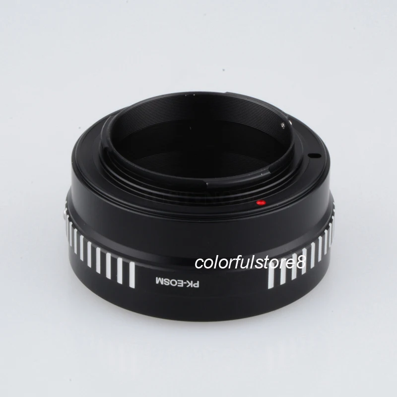 For PK-EOSM Lens Adapter Ring Pentax Mount Lenses to Canon EOSM EOS-M EOS M EF-M EFM Mirrorless Micro Camera Body | Электроника