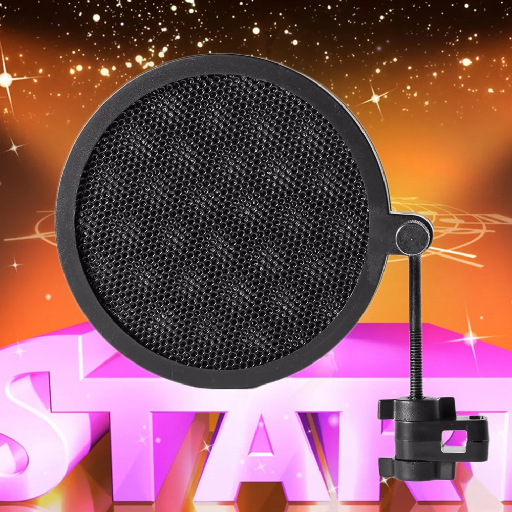 Double Layer Studio Microphone Microfone Mic Wind Screen Filter/ Swivel Mount / Mask Shied For Speaking Recording | Электроника