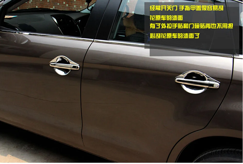 Alijunda для Mitsubishi ASX/Outlander sport/RVR 2011 2012 2013 хромированная крышка ручки двери автомобиля внешние аксессуары