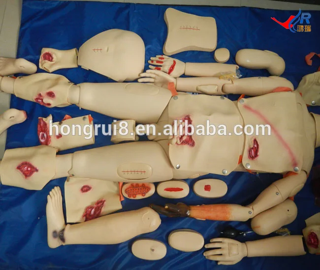 Усовершенствованный тренажер для травм манекен ухода за ранами и кормления|nursing