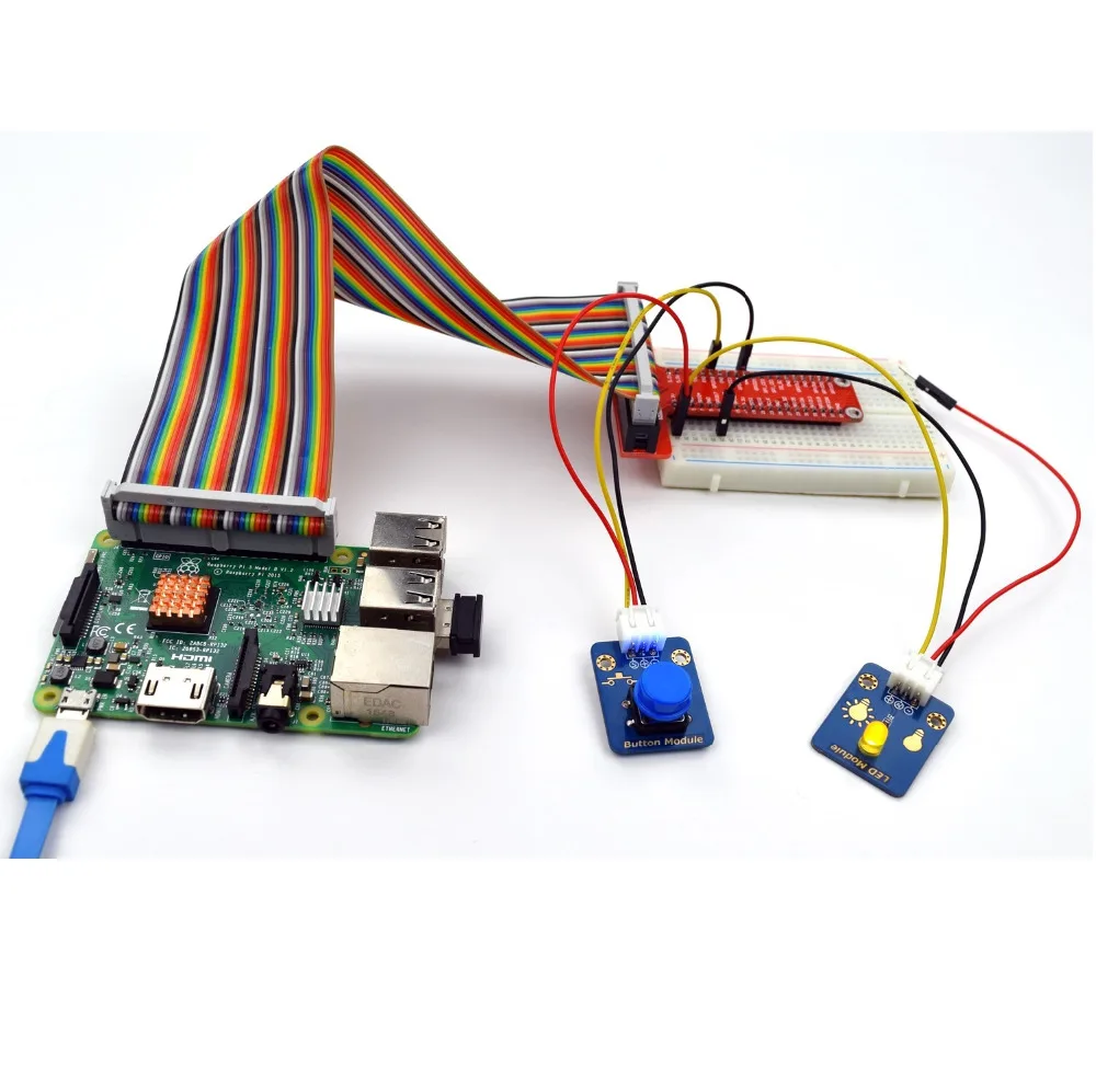 Adeept новинка 4 шт. цифровой кнопочный модуль клавиатуры для Arduino Raspberry Pi ARM AVR DSP PIC