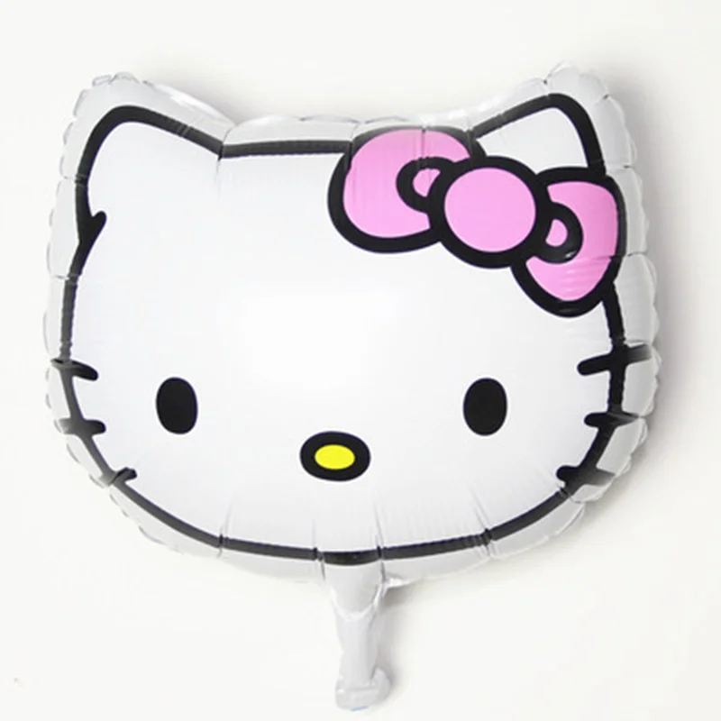 1 шт. большой размер 45*46 см hello kitty с днем рождения свадебные шары милые украшения для дня рождения Детские надувные шары для подарка
