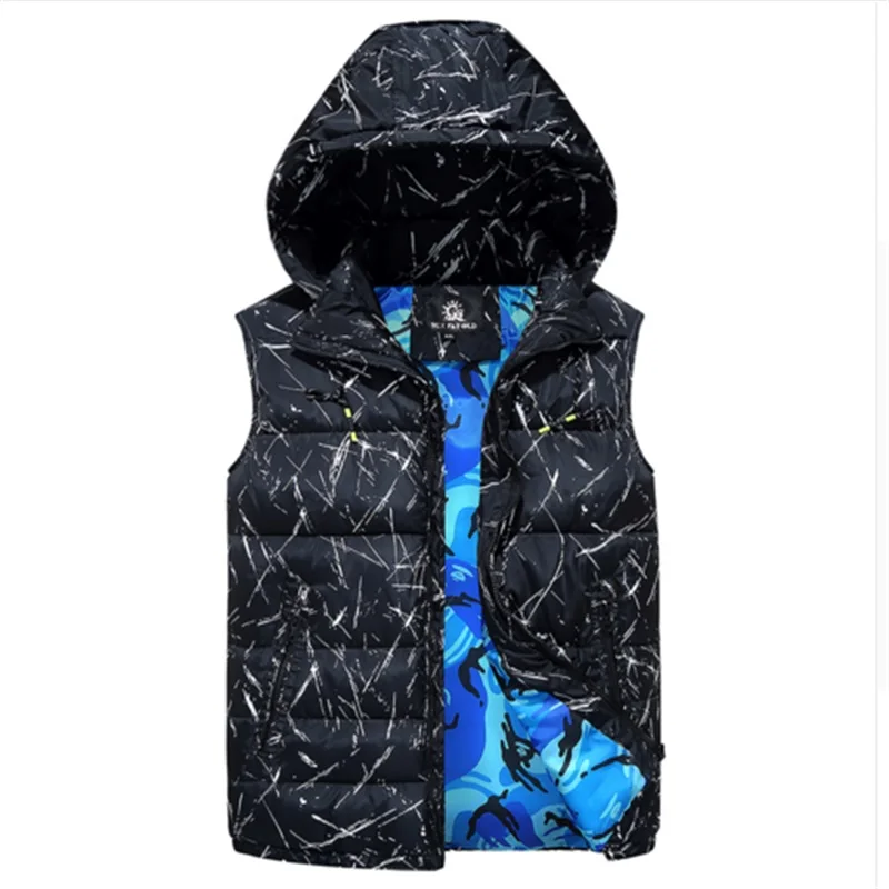 Новинка 2017 куртка Большие размеры Мужская осень и зима вниз жилет мужской