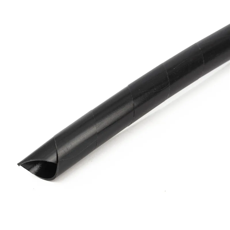 Гибкий черный кабель 6 5 м 12 мм втулка спиральный с полиэтиленовой оплеткой