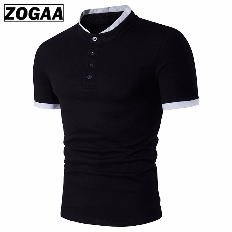 

ZOGAA New 2019 Polo Men's Shirt Cotton Short Sleeve Shirt Casual Shirts Summer Breathable Solid Male Polo Shirt Plus Size S-3XL