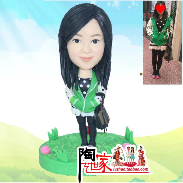 Новый год f подарки на заказ фигурка из фото день рождения свадьбы Рождественское