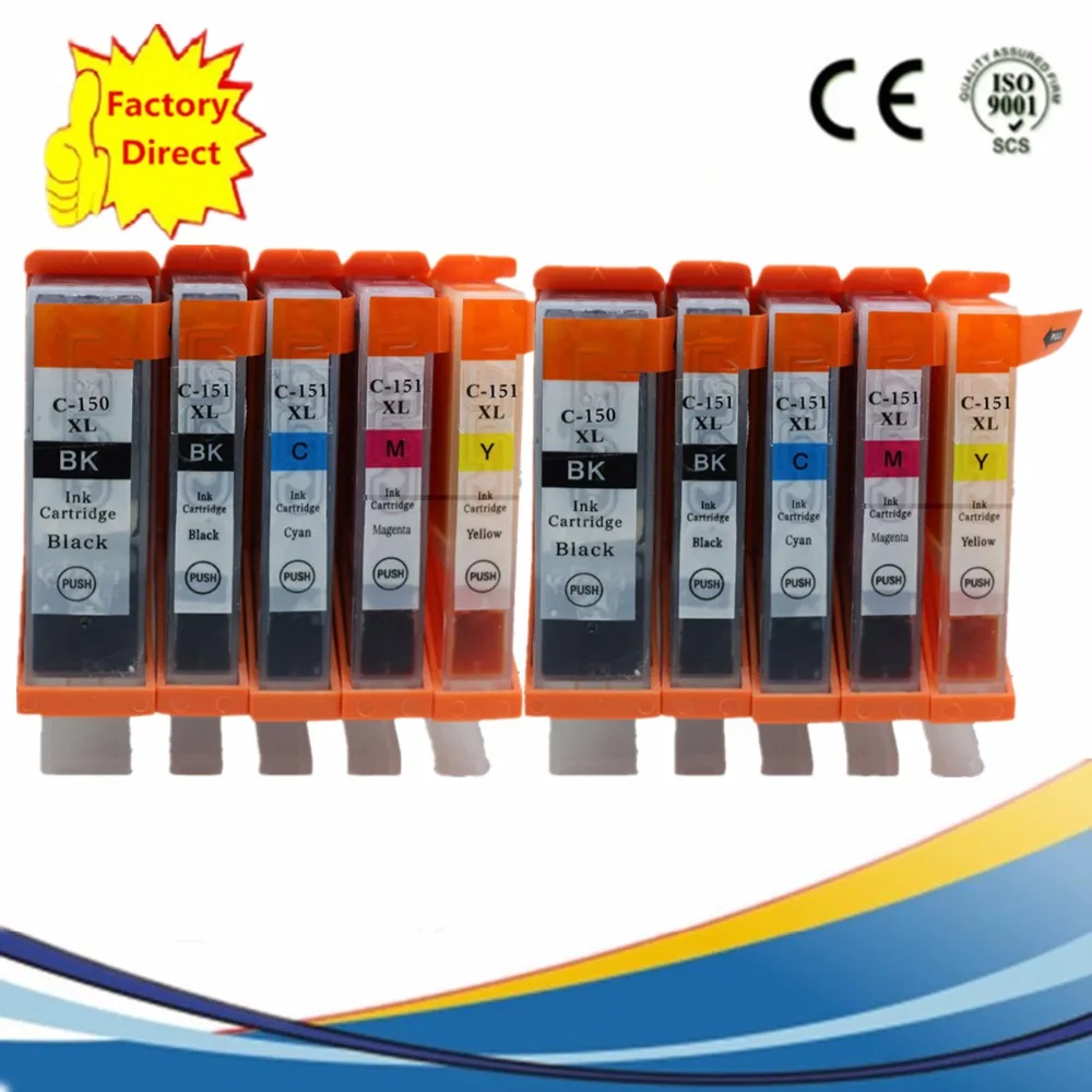 PGI 150 150XL CLI 151 PGI150 Замена чернильных картриджей для Canon Pixma MG 6310 6410 5410 7110|ink