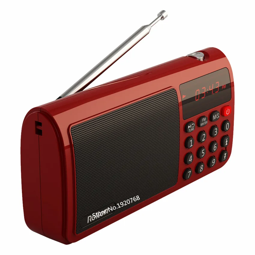 Портативный World Band FM/MW/SW Стерео FM радио Динамик + бесплатная доставка Rolton SD/TF карты