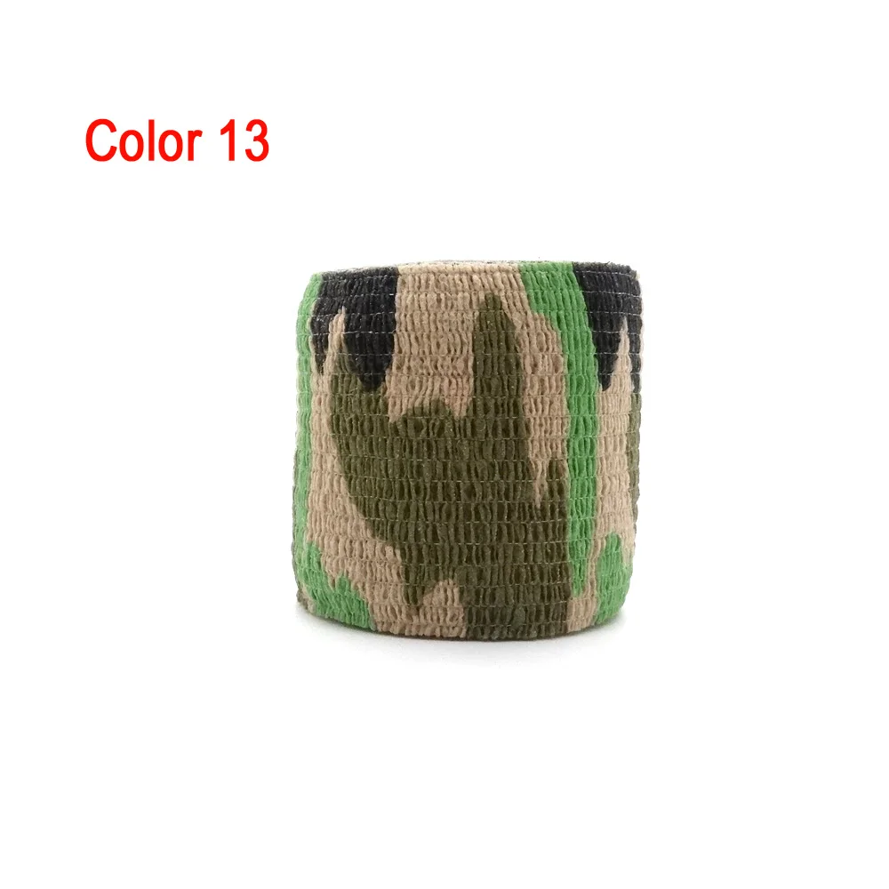 Color 13 1 рулон U pick 4,5 м* 5 см Водонепроницаемый Открытый камуфляж походный Кемпинг Охота камуфляж Стелс ленты обертывания - Цвет: Color 13