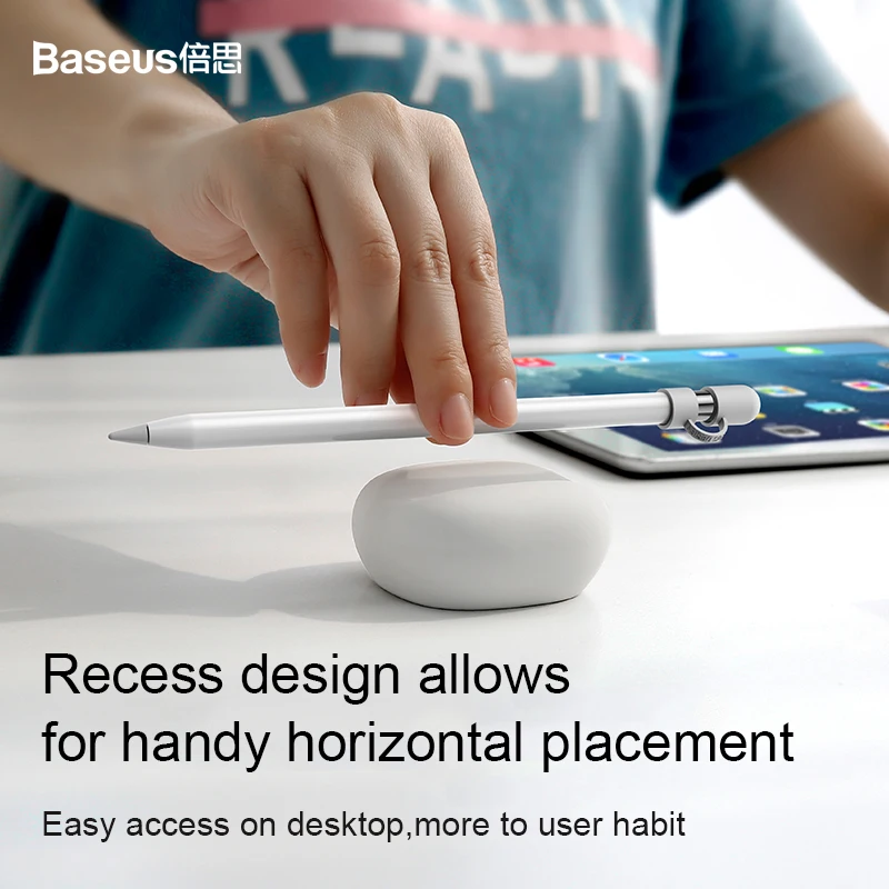 Baseus док-станция держатель для Apple Pencil 2 мягкий силиконовый защитный чехол Крышка для iPad Pro 10,5 12,9 карандаш-Стилус
