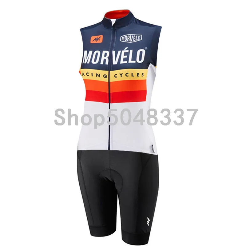 2019 Morvelo триатлонный костюм женский без рукавов Трикотажный жилет Skinsuit комбинезон