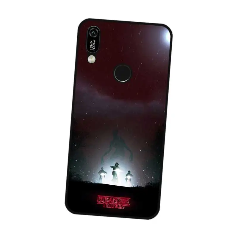 N420 очень странные дела Черный силиконовый чехол для huawei Y5 Y6 Y7 Y9