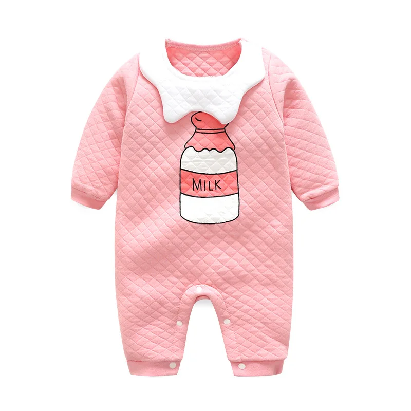 Детский комбинезон Модный для маленьких девочек Bebe хлопковый с длинными