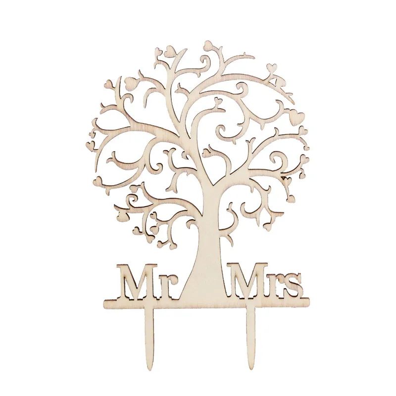 Топпер для торта Mr Mrs Tree Топпер для торта свадебный торт аксессуары Топпер для торта украшение для свадебной вечеринки