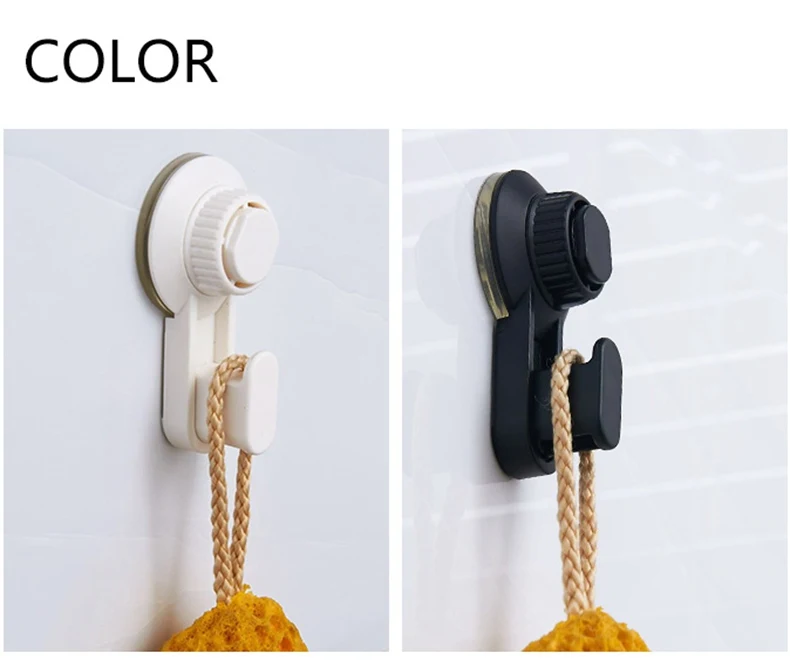 KLX Quality Vacuum Sucker hook Punch free Bathroom towel hook shelf Kitchen hanging hooks home wall storage Give magic sticker
