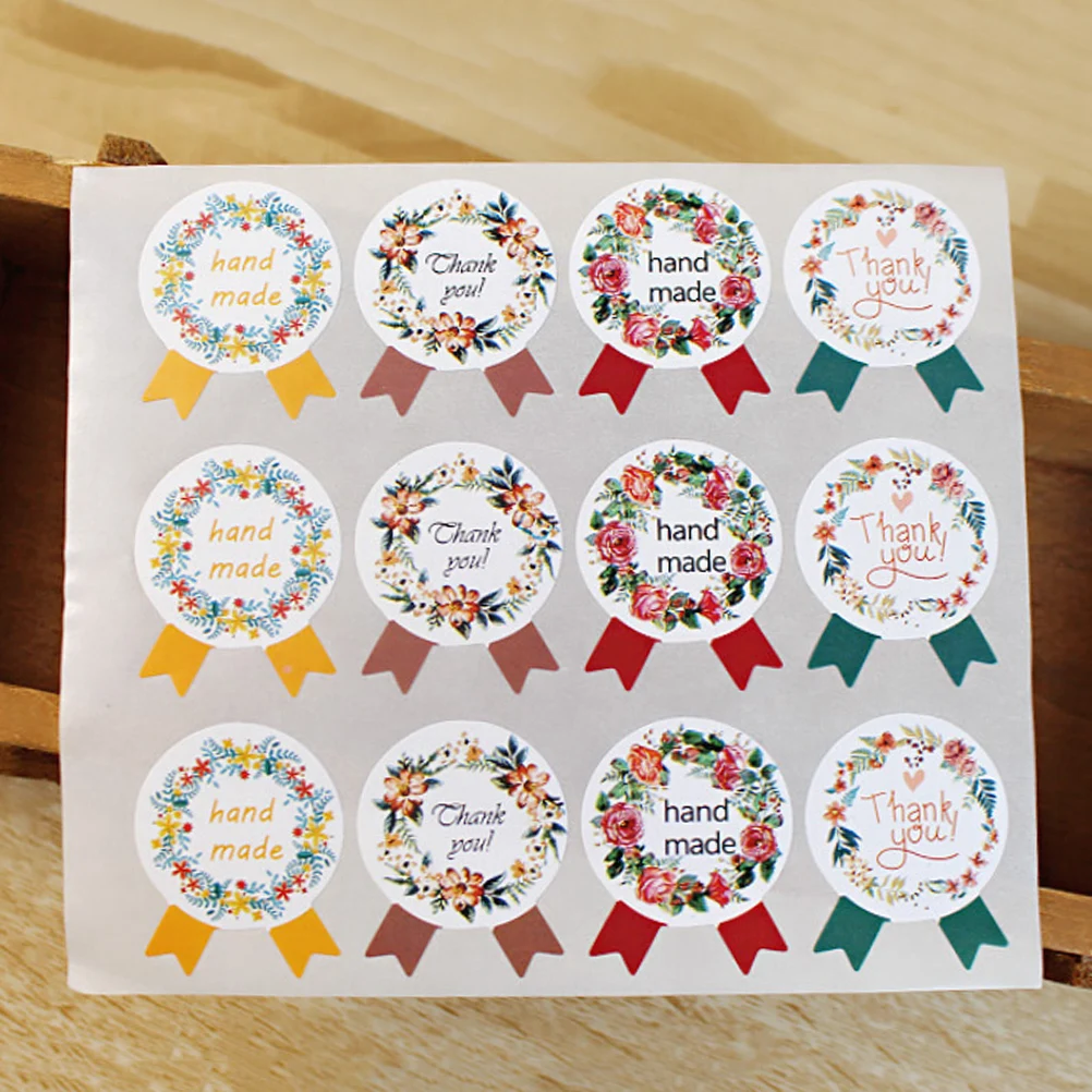 60 шт./5 листов наклейки ручной работы в винтажном стиле|hand made|hand labellershand stickers |