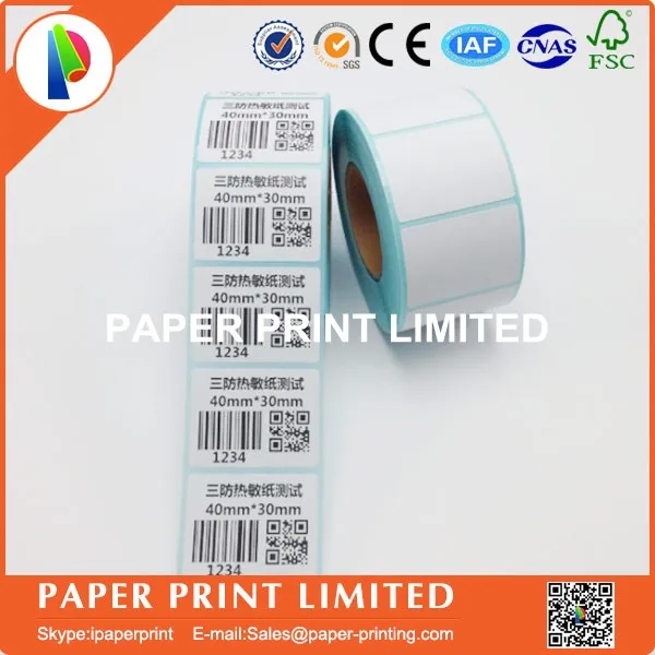 wholesale 100 rolls Thermal sticker paper 40x30mm 800sheets barcode printing bar code label | Компьютеры и офис